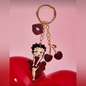 Betty Boop Red Cherry bag charm